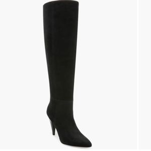 NIB $695  Veronica Beard Sanzi Knee High Boot (Women) in Black Suede - size 9!